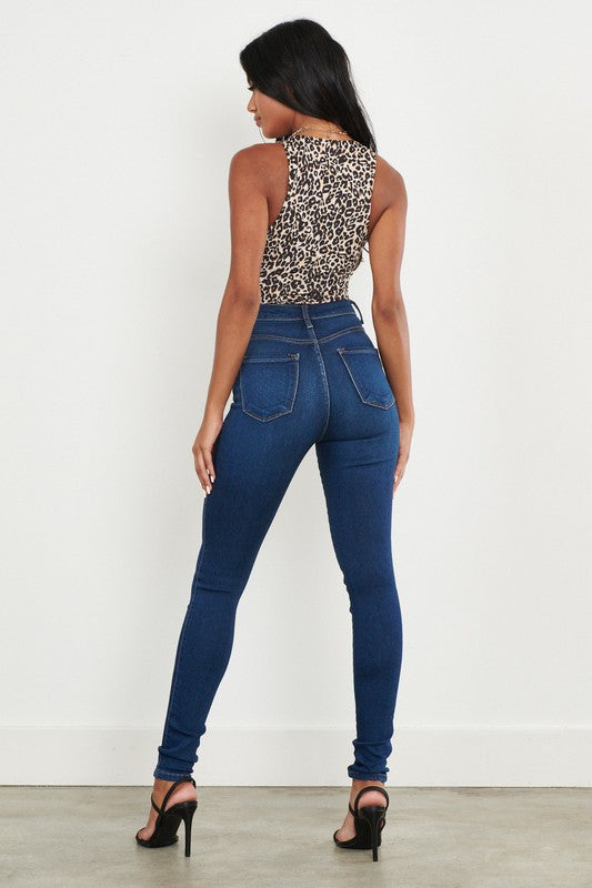 Vibrant M.I.U Dark Stone Classic Skinny Jeans