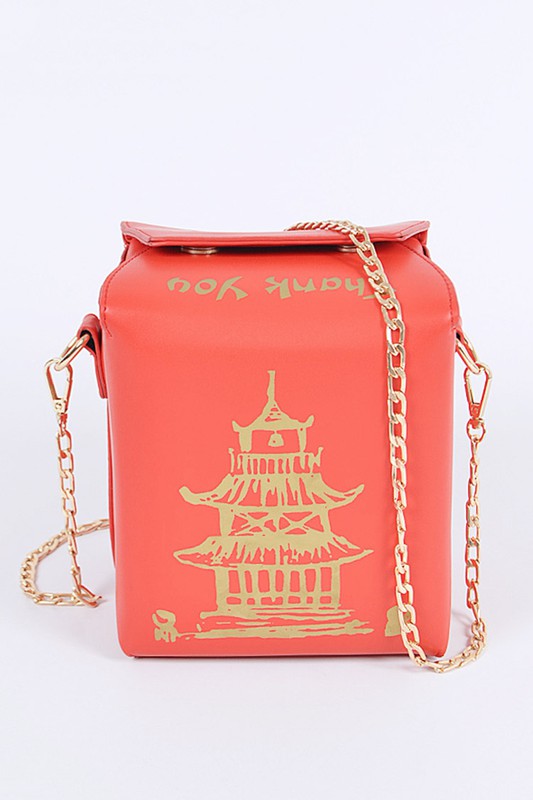 Chinese Take Out Box Fashion Clutch