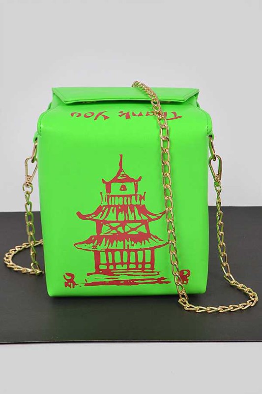 Chinese Take Out Box Fashion Clutch