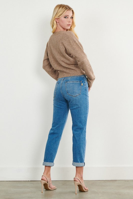 Vibrant M.I.U Classic Mom Jeans