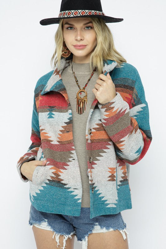 Mison Lightweight Aztec Jacket