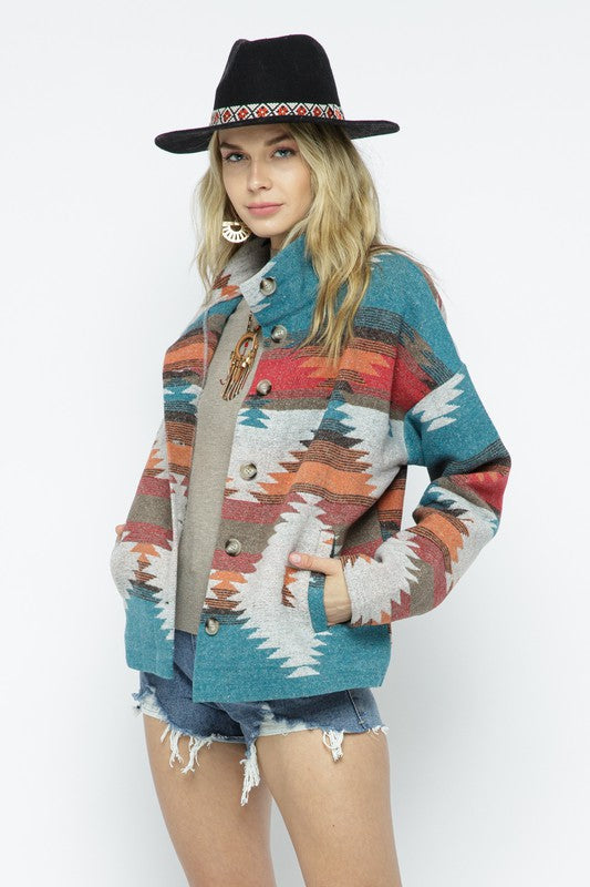 Mison Lightweight Aztec Jacket