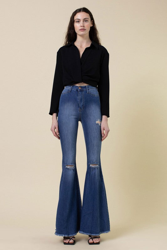 Vibrant M.I.U Find My Flare High Rise Jeans