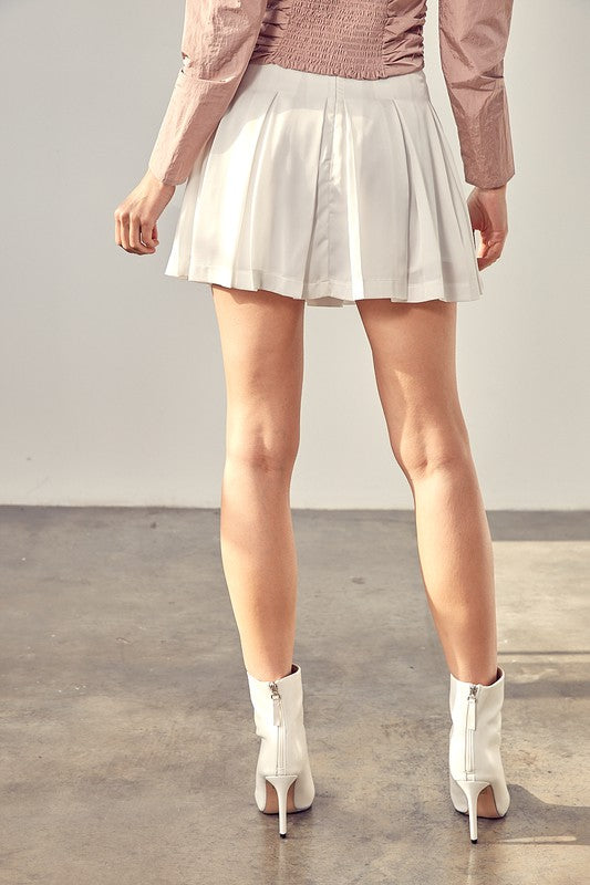 Draw A-Line Mini Skort