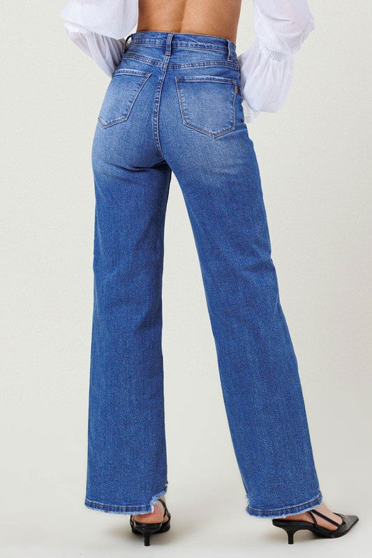 Vibrant M.I.U Say Less High Rise Wide Leg Jeans