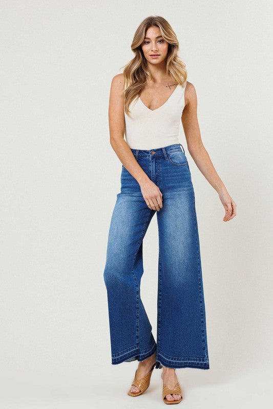 Vibrant M.I.U High Waisted Wide Leg Jeans