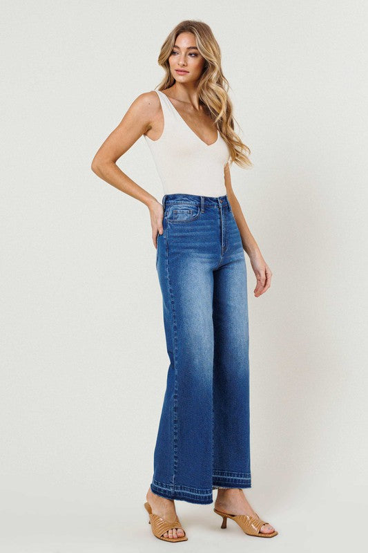 Vibrant M.I.U High Waisted Wide Leg Jeans