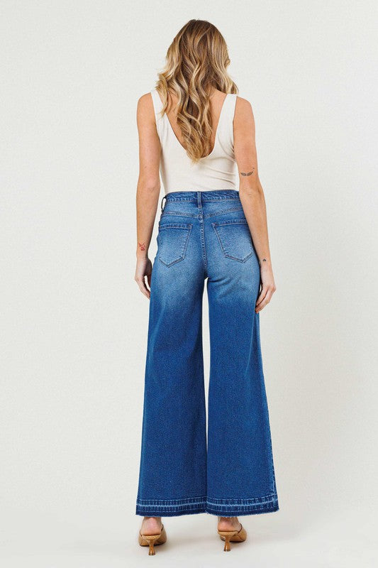 Vibrant M.I.U High Waisted Wide Leg Jeans