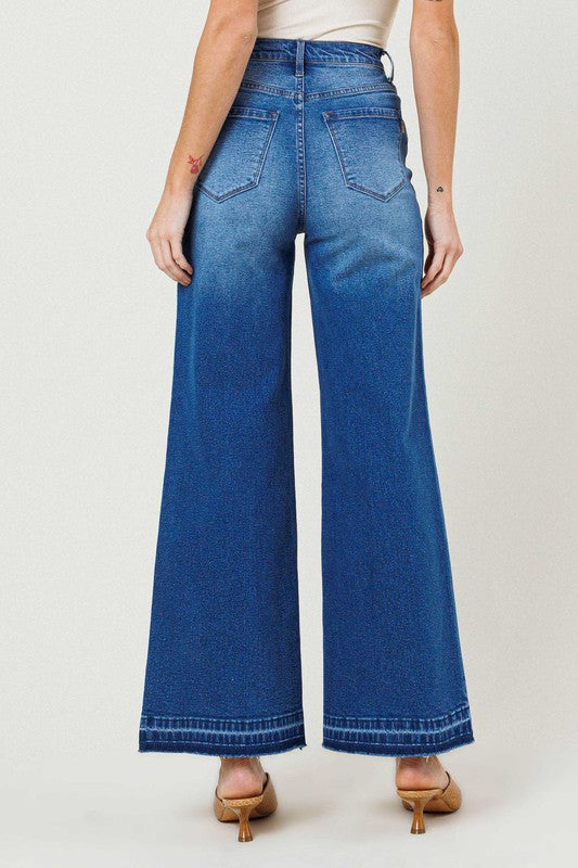 Vibrant M.I.U High Waisted Wide Leg Jeans