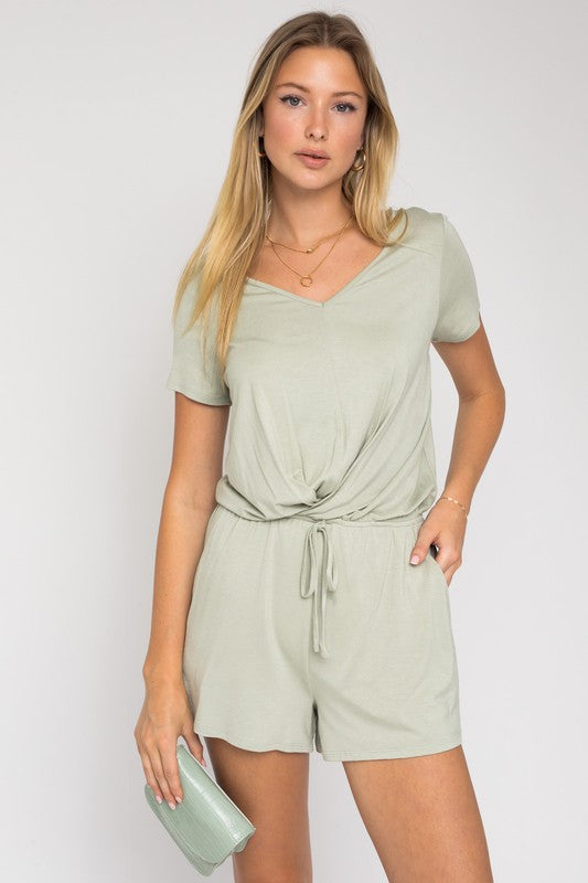 Gilli Twist Front Romper