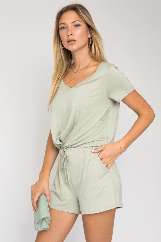 Gilli Twist Front Romper