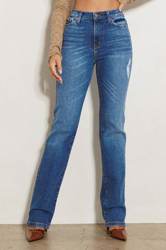 M.I.U High Rise Straight Jeans