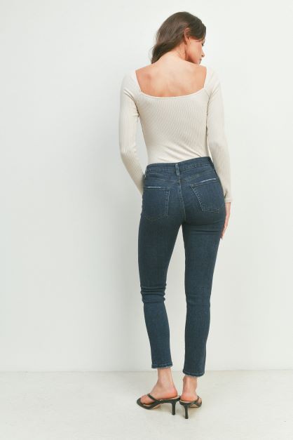 Just USA Mel Mid Rise Ankle Skinny Jeans