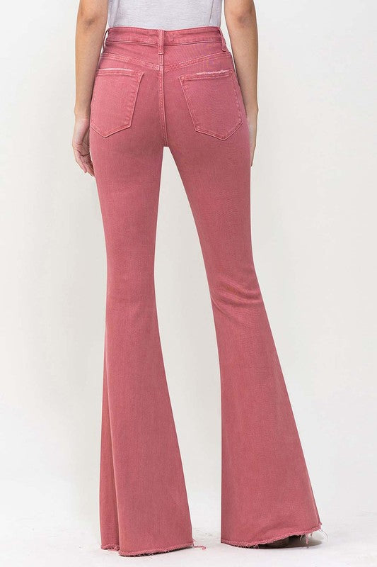 Vervet Brick High Rise Super Flare Jeans