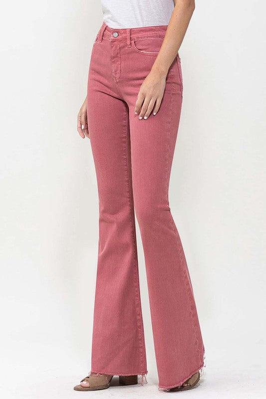 Vervet Brick High Rise Super Flare Jeans