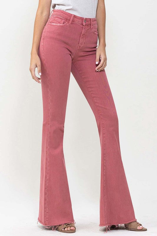 Vervet Brick High Rise Super Flare Jeans