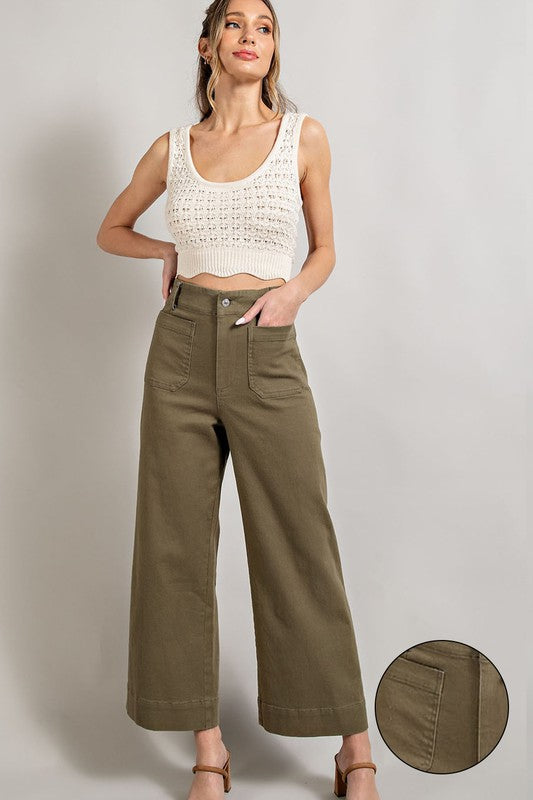 Eesome Soft Washed Wide Leg Pants