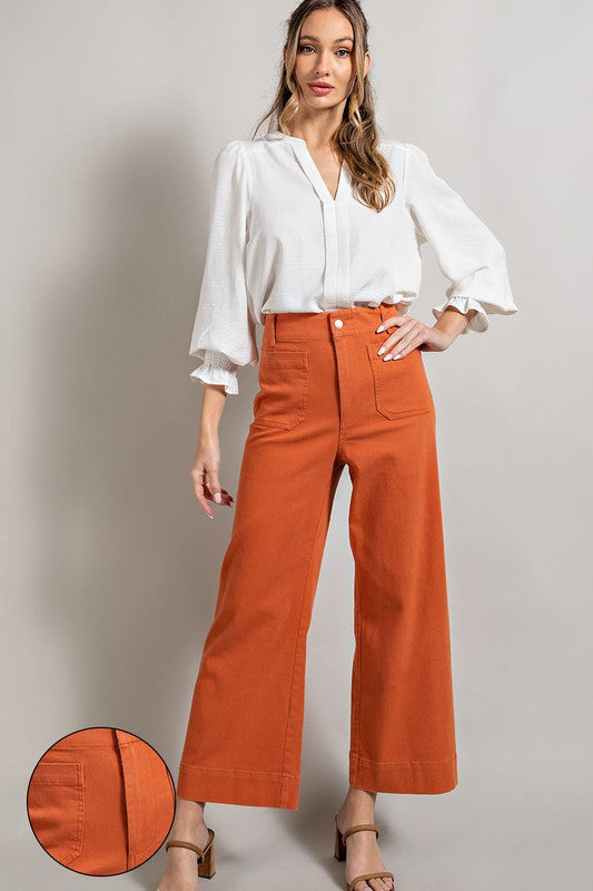 Eesome Soft Washed Wide Leg Pants