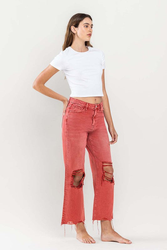 Flying Monkey 90s Vintage Crop Flare Jeans