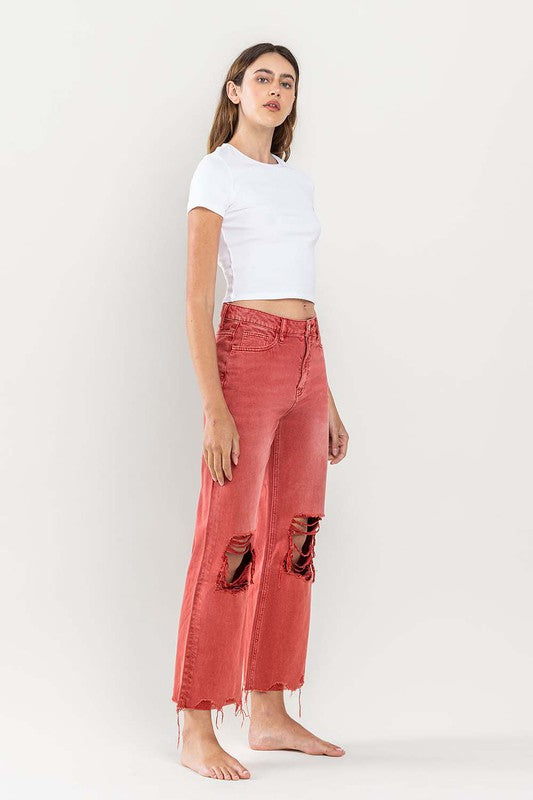 Flying Monkey 90s Vintage Crop Flare Jeans