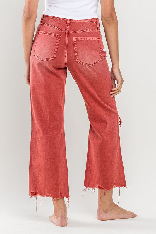 Flying Monkey 90s Vintage Crop Flare Jeans