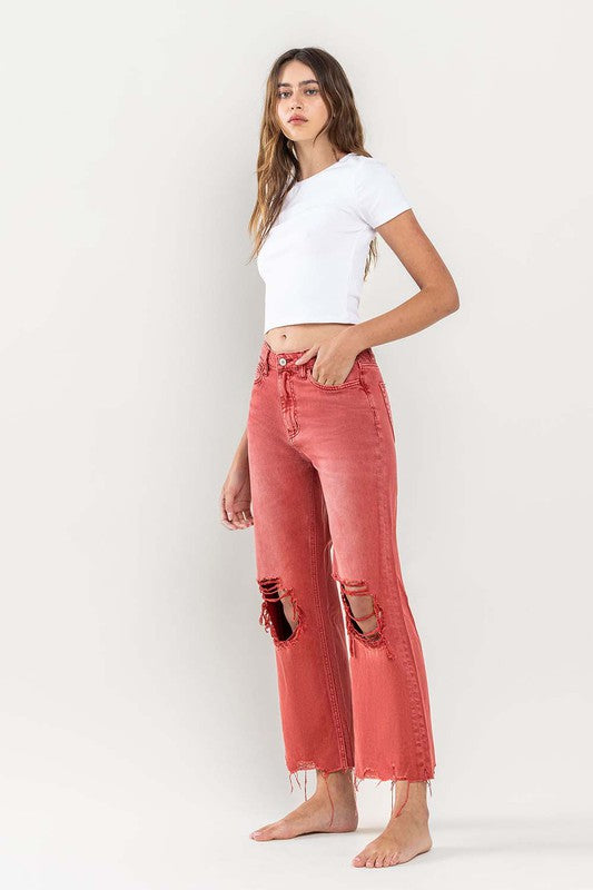 Flying Monkey 90s Vintage Crop Flare Jeans