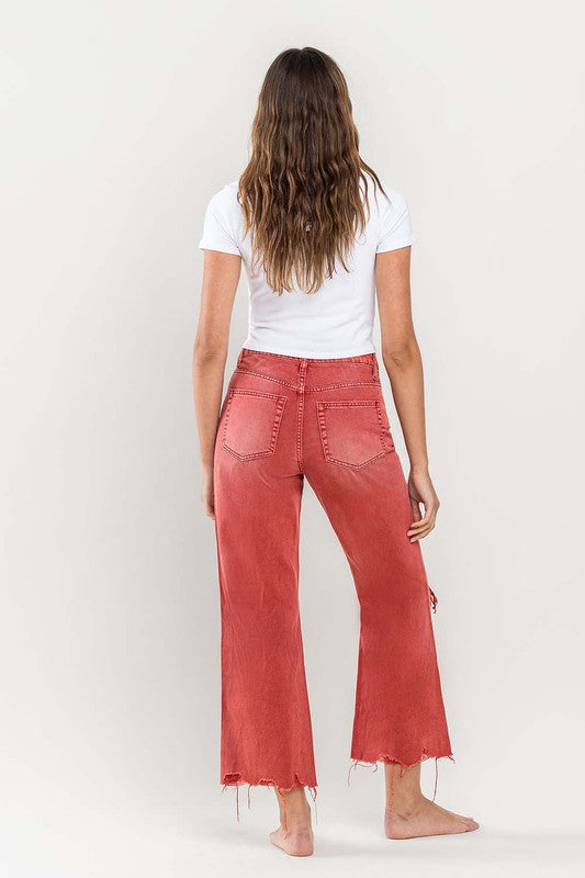 Flying Monkey 90s Vintage Crop Flare Jeans