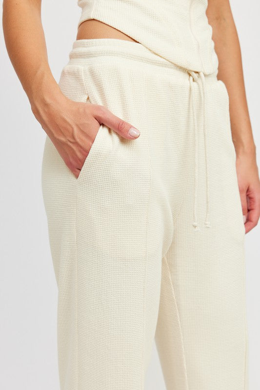 Calm High Waist Drawstring Pants