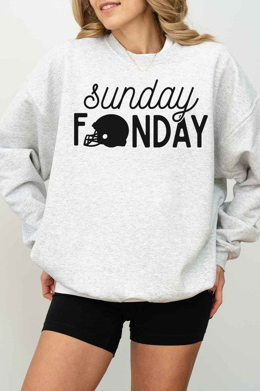 Sunday Funday Football Oversized Sweatshirt