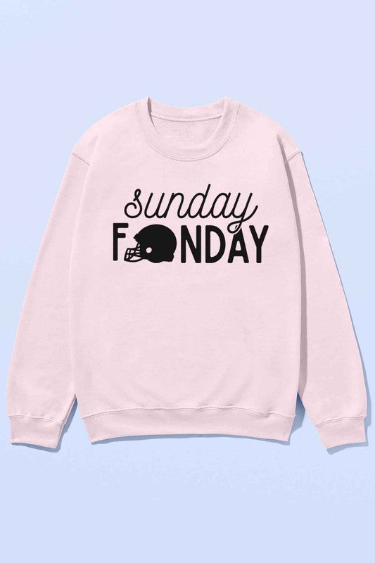 Sunday Funday Football Oversized Sweatshirt