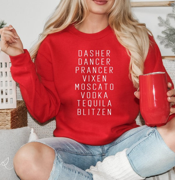 Dasher Dancer Vixen Moscato Sweatshirt