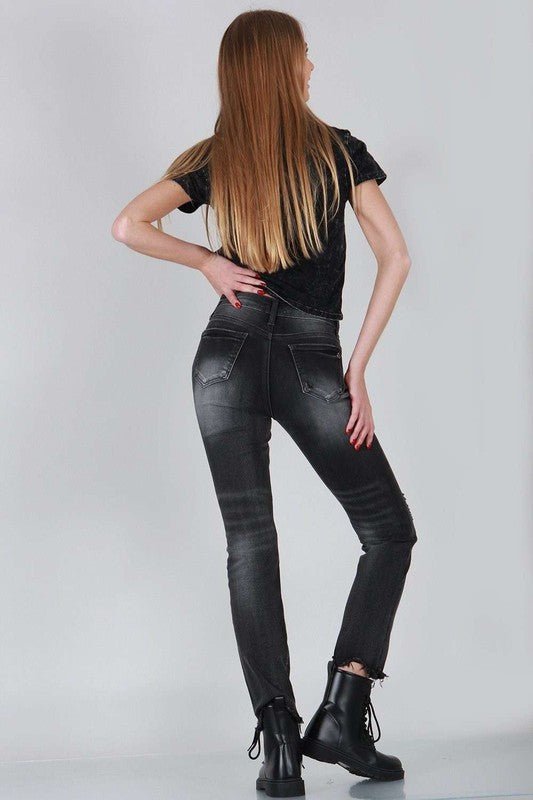 Special A Roni High Rise Relaxed Skinny