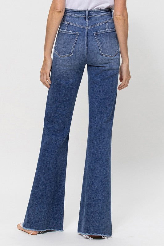 Omni Super High Rise Relaxed Flare Jeans