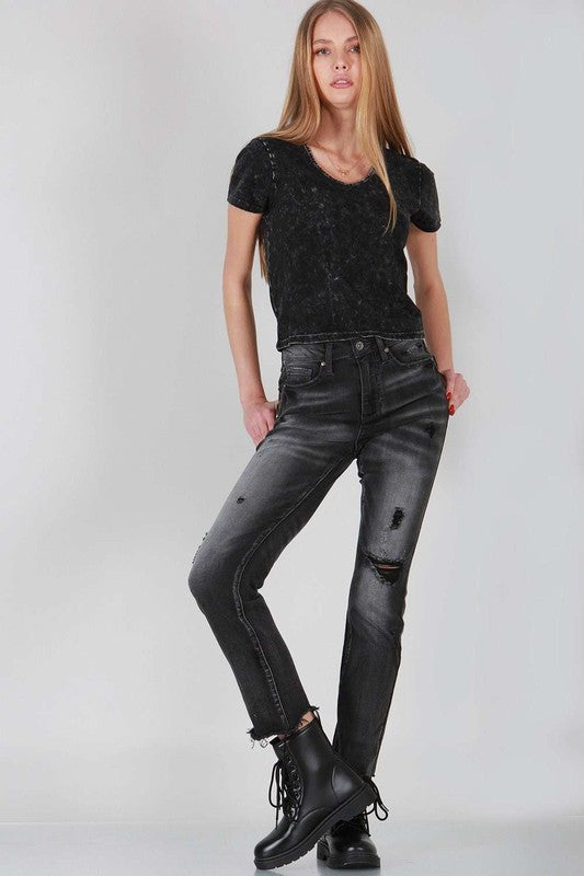 Special A Roni High Rise Relaxed Skinny