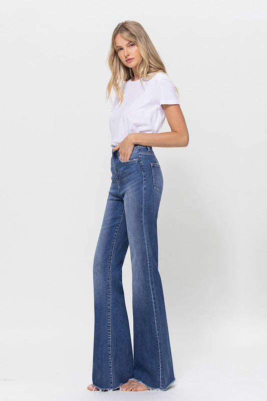 Omni Super High Rise Relaxed Flare Jeans