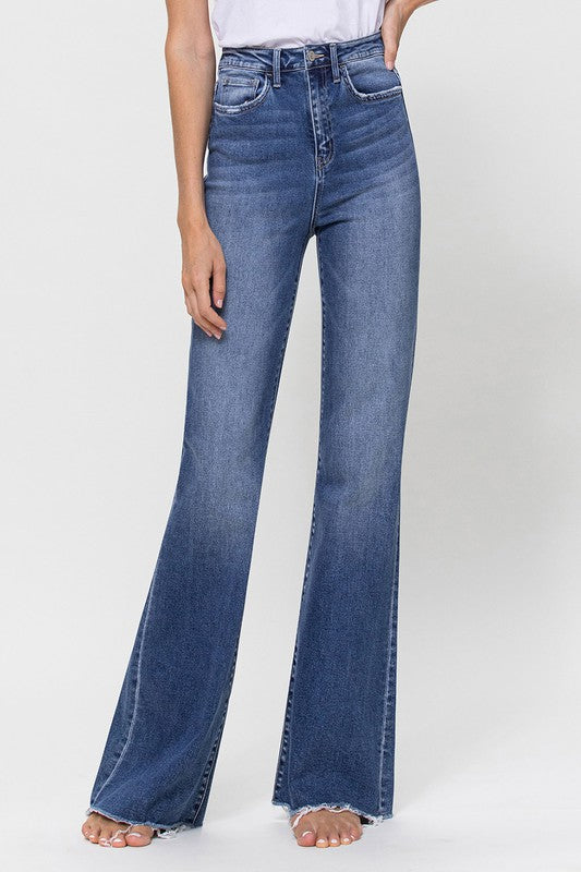 Omni Super High Rise Relaxed Flare Jeans