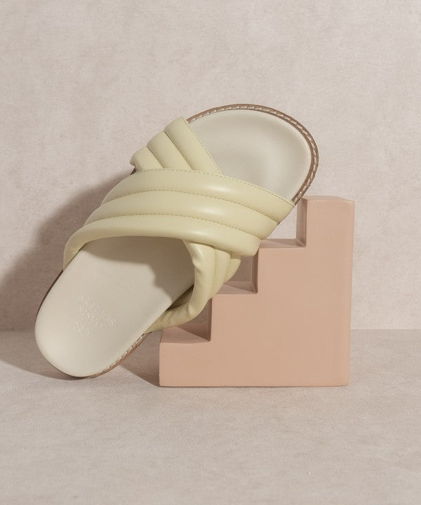 Grace Puffed Strap Slide