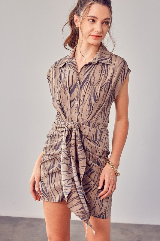 Lena Front Tie Dress