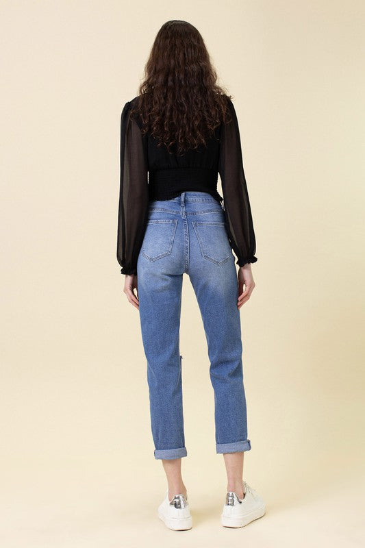 Vibrant M.I.U Andy High Rise Boyfriend Jeans