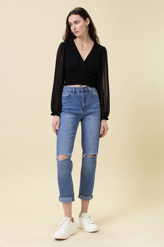 Vibrant M.I.U Andy High Rise Boyfriend Jeans