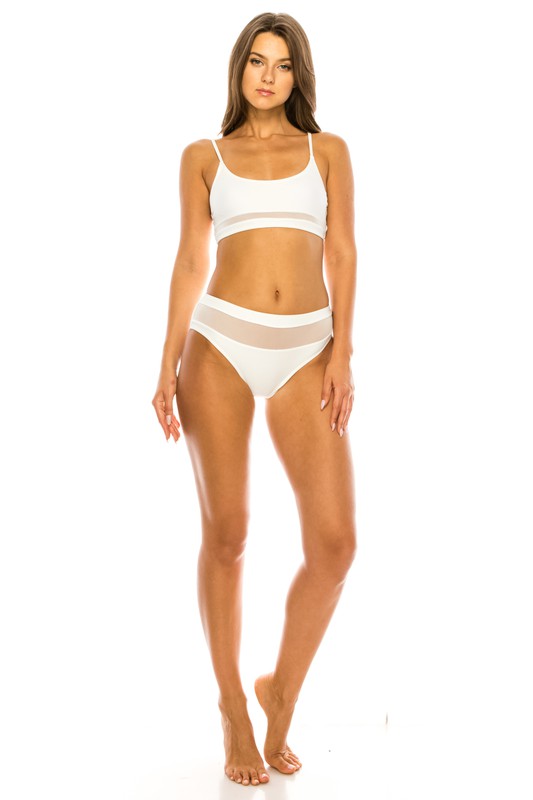 Barely There Sporty Meshed Two Piece